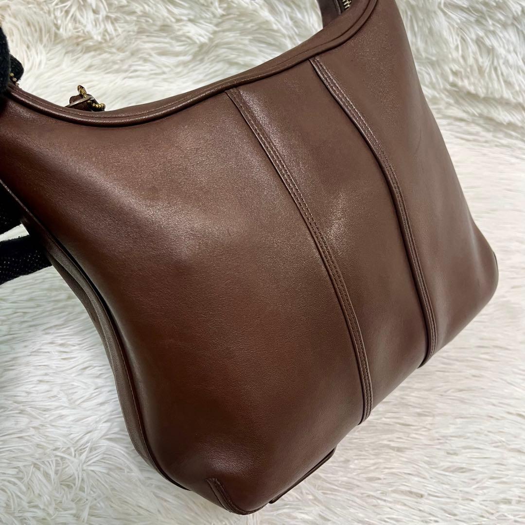 K*E様 希少 コーチ 6950 ワンショルダー ダークブラウン