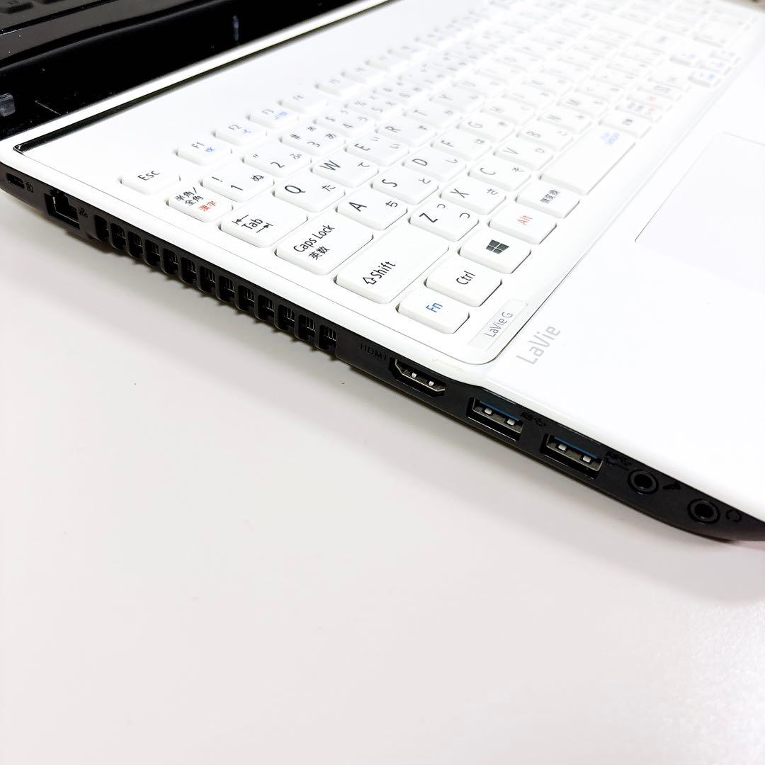 ブルーレイ搭載✨高性能i7 快適SSD メモリ8GB ノートパソコン NEC