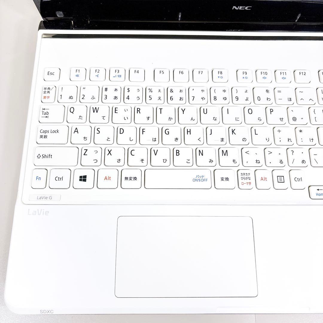 ブルーレイ搭載✨高性能i7 快適SSD メモリ8GB ノートパソコン NEC