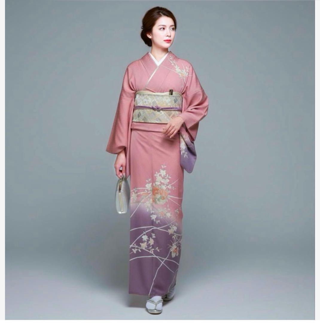 ₍*₎様 イ9983 未使用近い　美品　袷　正絹　友禅　訪問着　フルセット