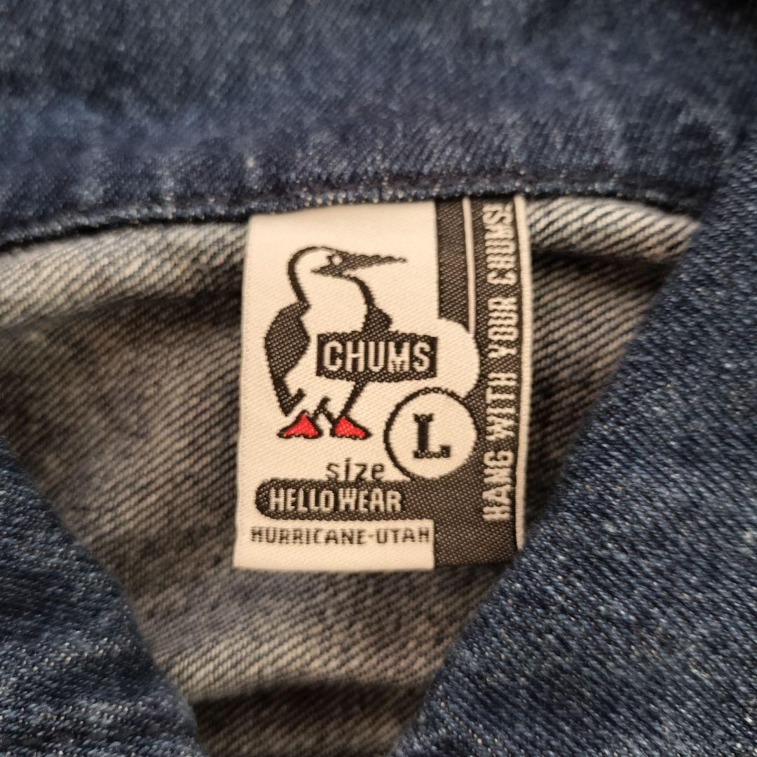 CHUMS チャムス メンズ L 濃紺 デニム オールインワン つなぎ