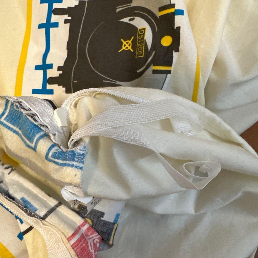 羽毛掛け布団　プラレール毛布　プラレール掛け布団カバー3点セット