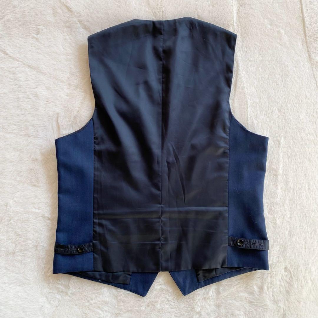 スーツセレクト スリーピーススーツ ネイビー　AB5 ゆったり　ベスト