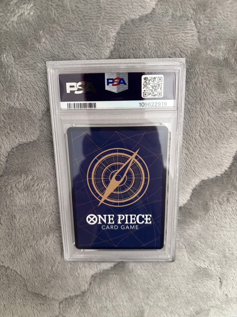 ワンピースカードゲーム　神速の拳　ルフィ　SEC SP 銀ニカ　psa9