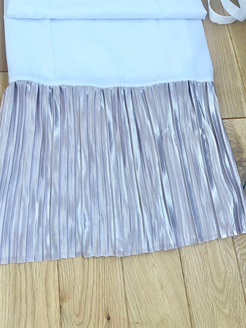 プリーツ裾除け　着物　ボタニカルイエロー、ベージュピンク、ブラック