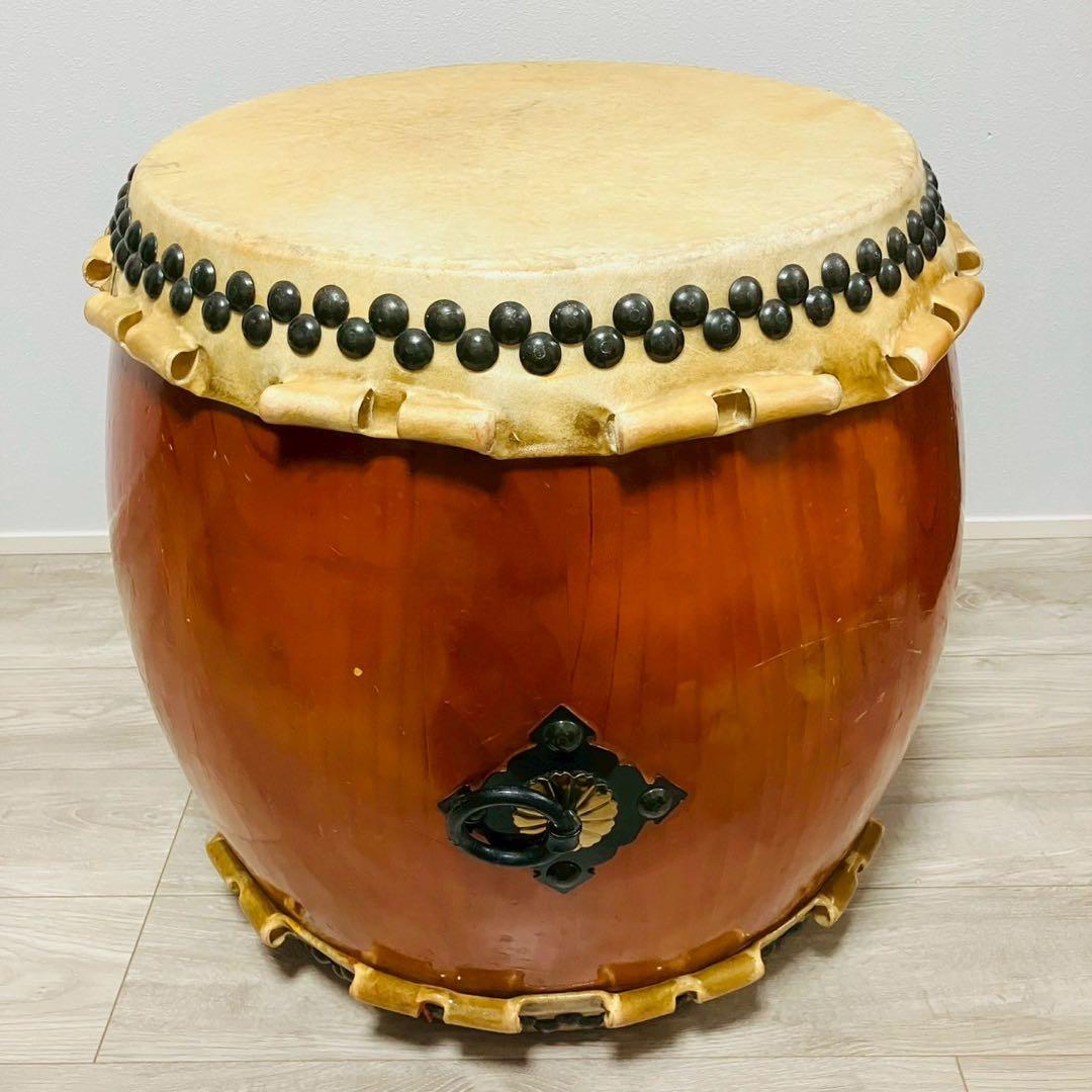 長胴太鼓 和太鼓 一尺6寸　打面48㎝　高さ60㎝①