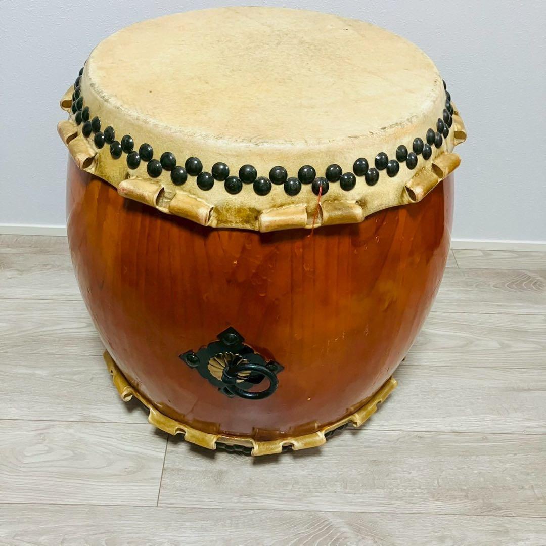 長胴太鼓 和太鼓 一尺6寸　打面48㎝　高さ60㎝①