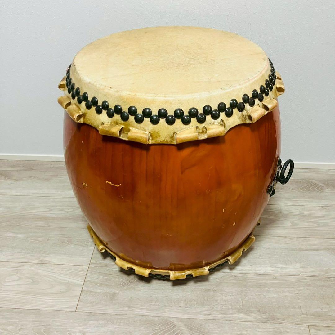 長胴太鼓 和太鼓 一尺6寸　打面48㎝　高さ60㎝①