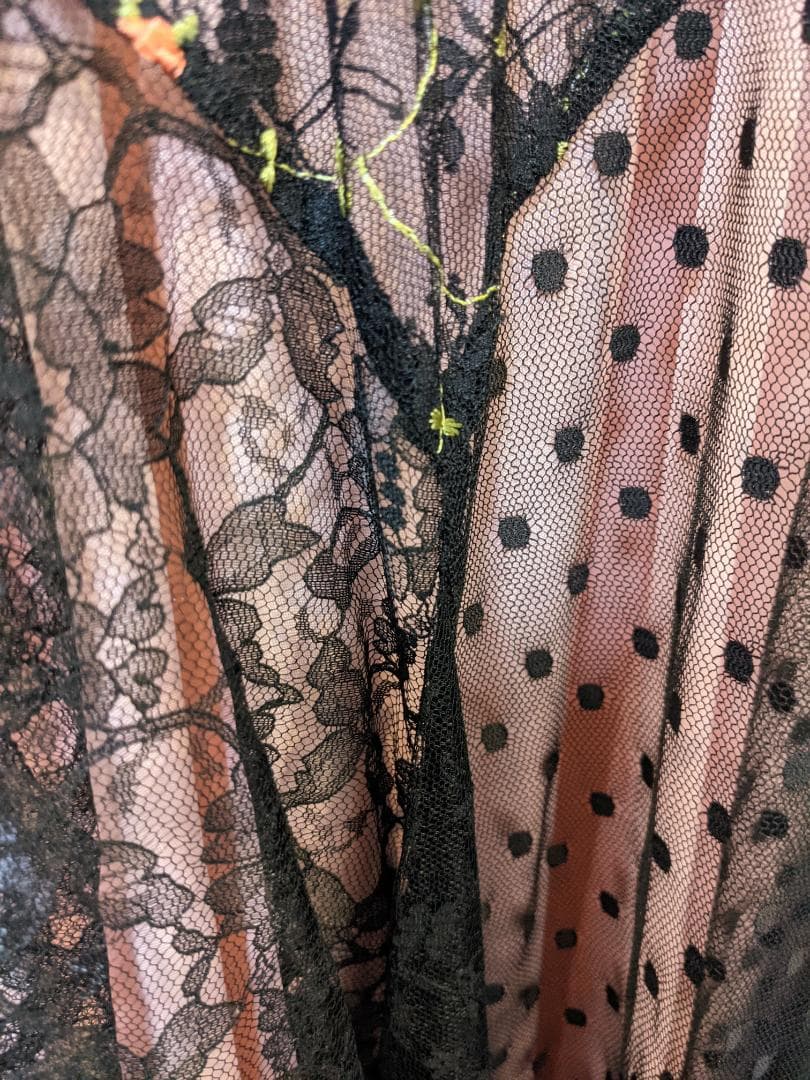 Nanae19様用 ベッツィー・ジョンソン　小花＆ドットレースドレス　4号