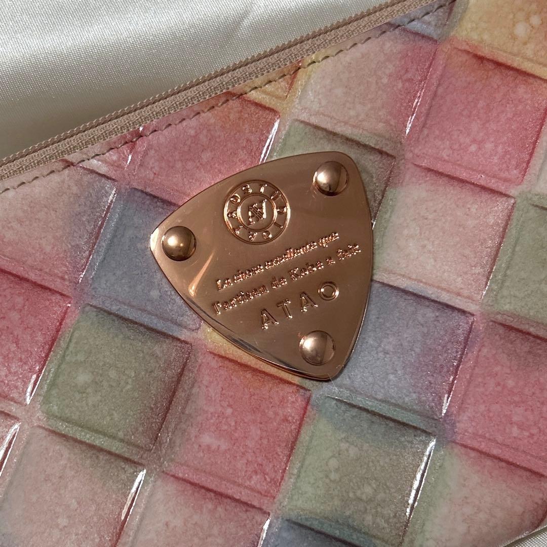 新品 ATAO リモ ゆめかわ ブロックパーティー 長財布 ピンク系 アタオ