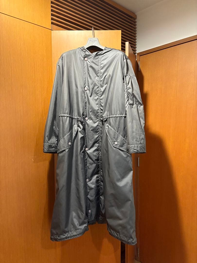 イッセイミヤケ　ロングコート　モッズコート　カーキグレー　春秋冬