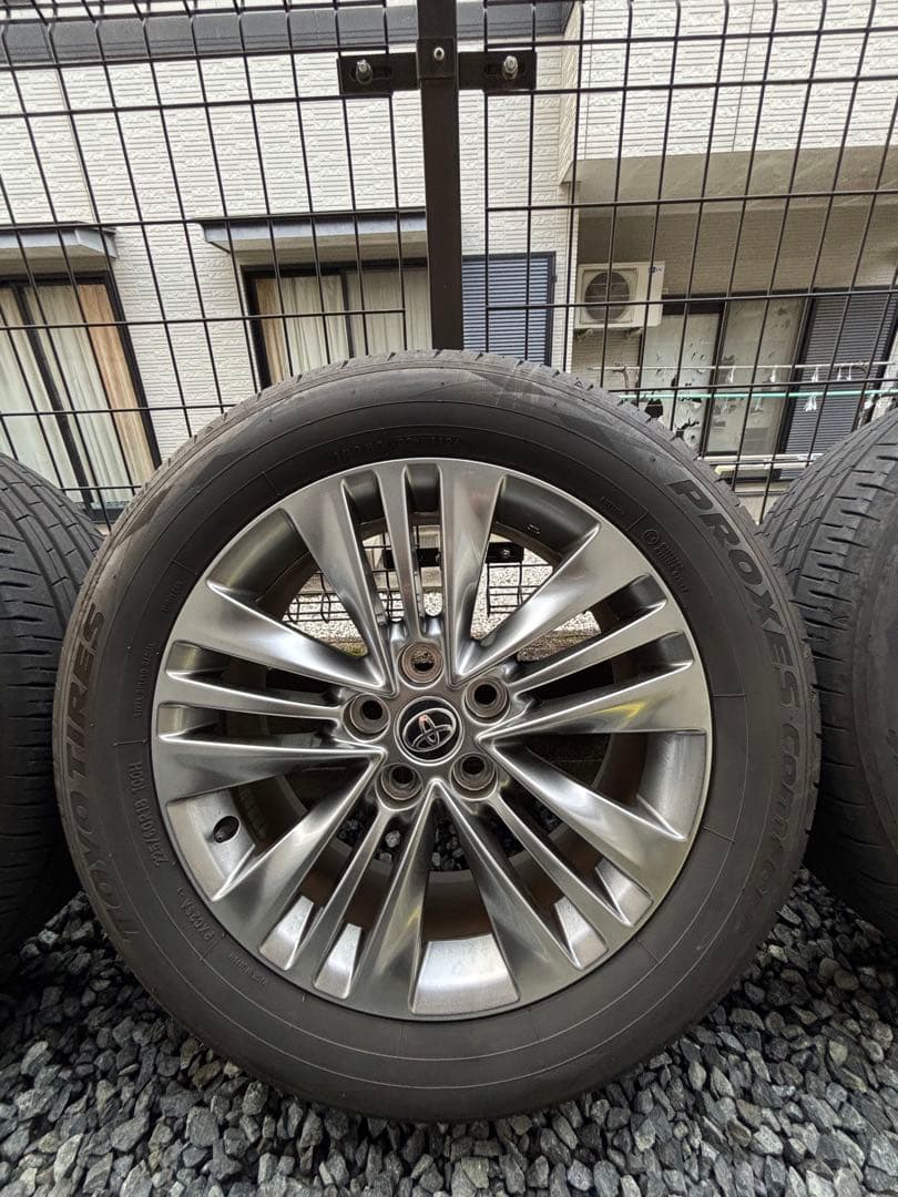 アルファード40系18インチ純正タイヤホイールセット 美品