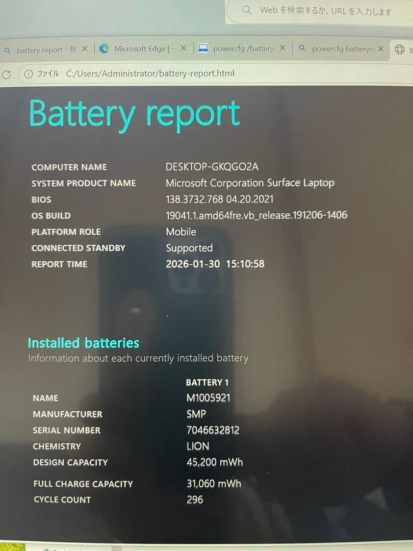 Microsoft Surface Laptop 13.5インチ 本体