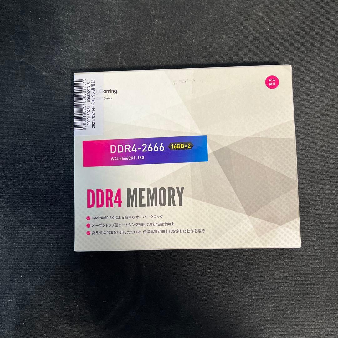 CFD Gaming DDR4メモリ 16GB×2枚 32GB