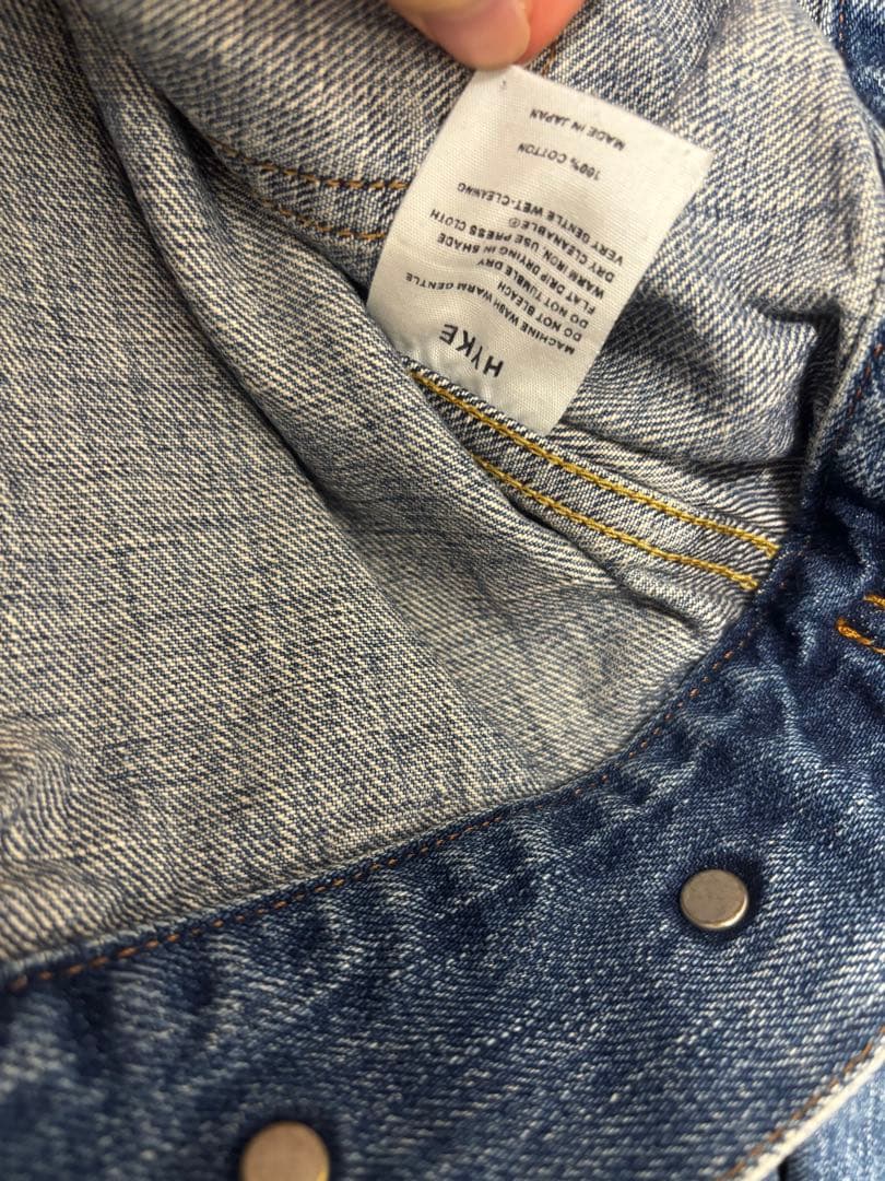 【HYKE】BALOON SLEEVE DENIM JACKET