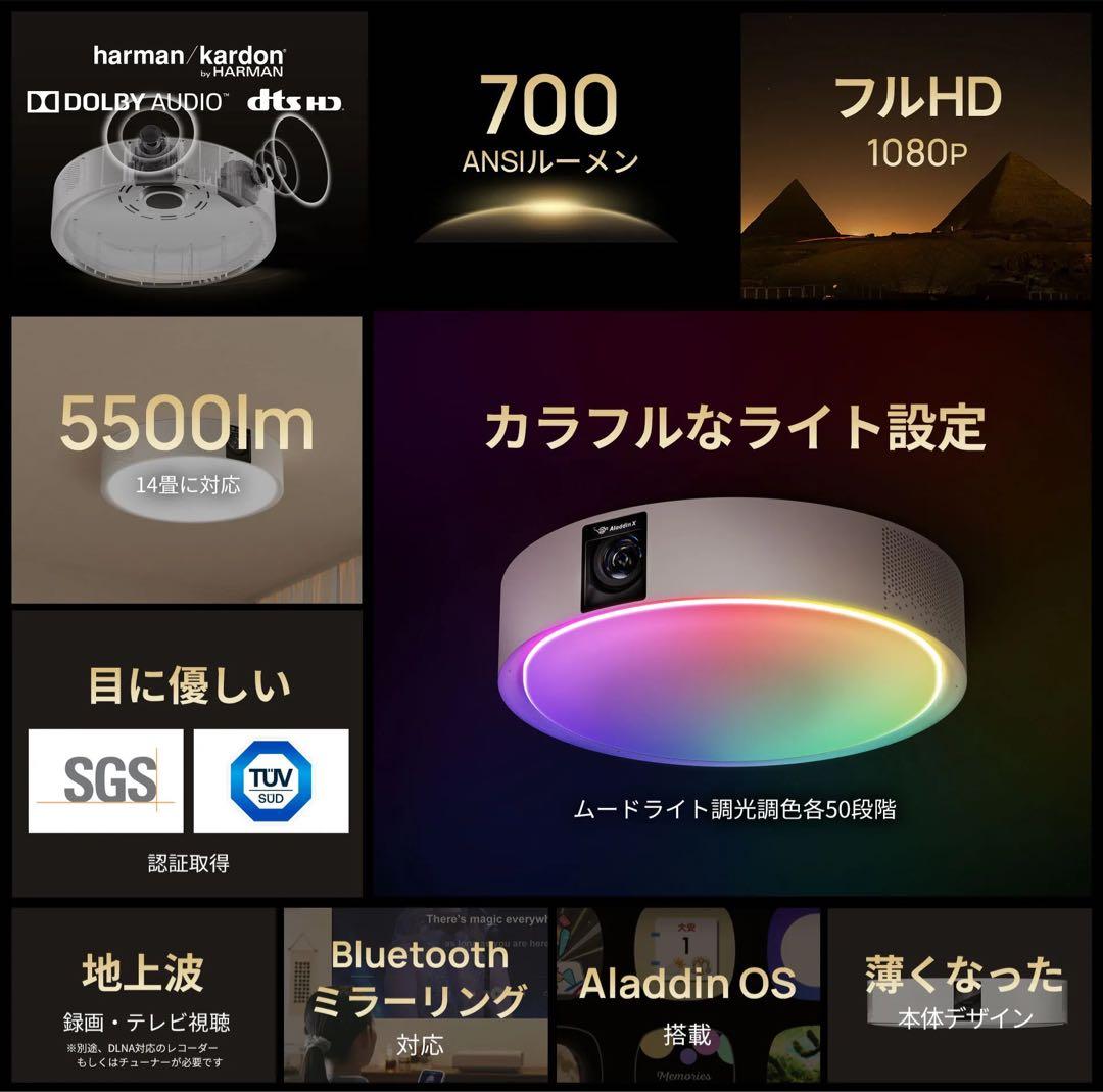 【未開封新品】popIn Aladdin 2 フルHDプロジェクター