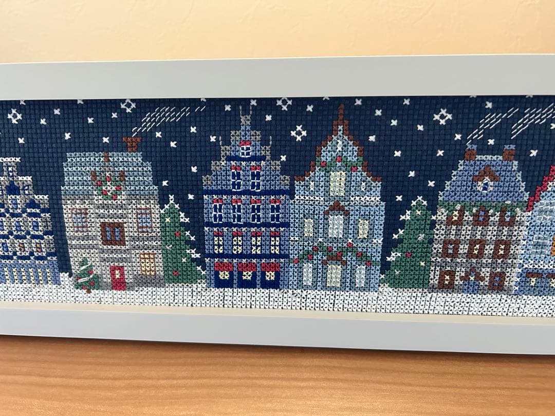 完成品　クロスステッチ　ホビーラホビーレ