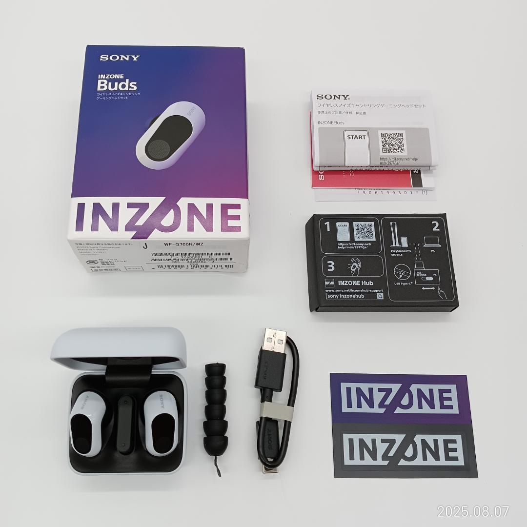 SONY INZONE Buds ワイヤレスイヤホン ホワイト WF-G700N