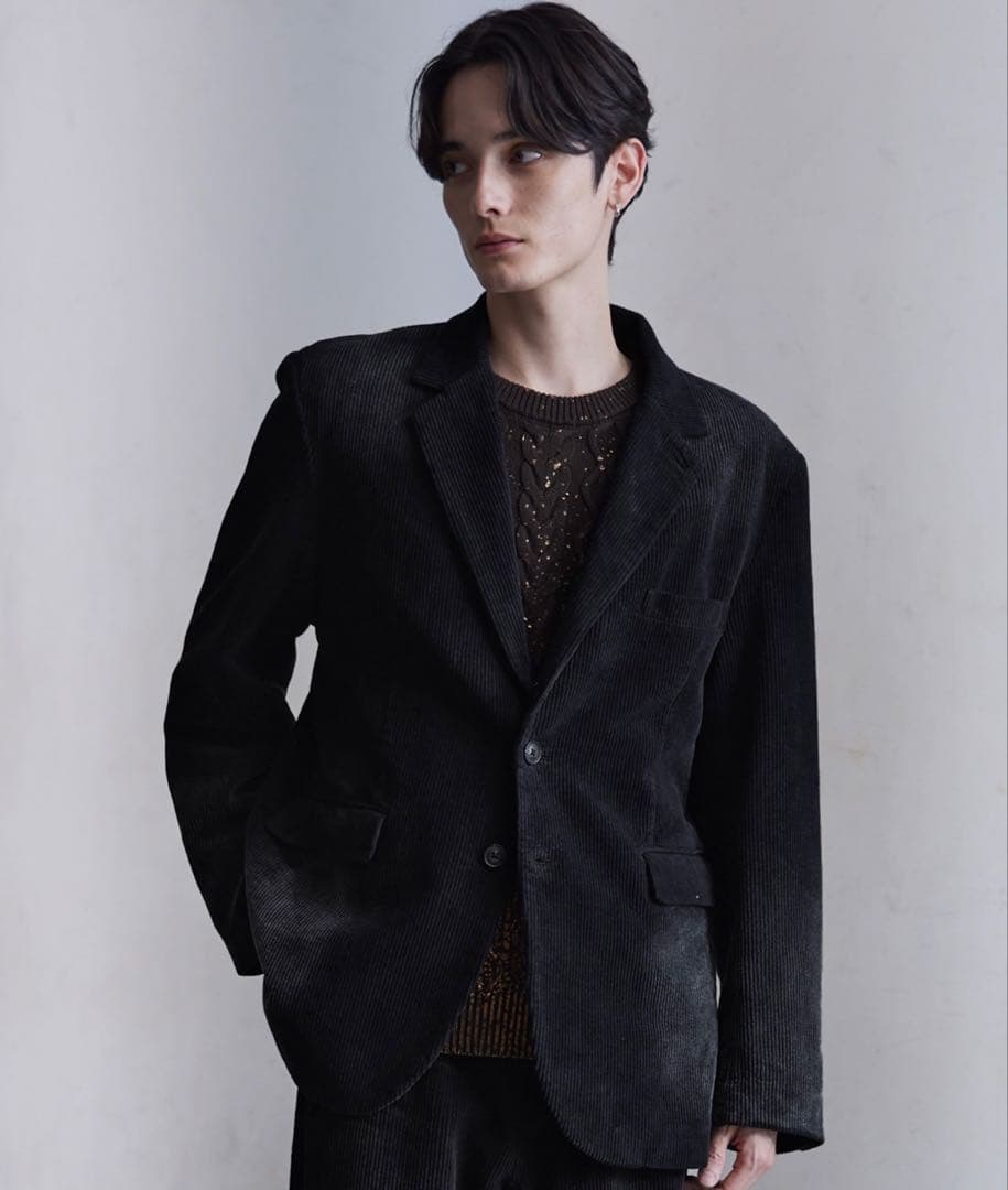 【CLEL新品未使用タグ付】アンティークデザインコーデュロイテーラードジャケット