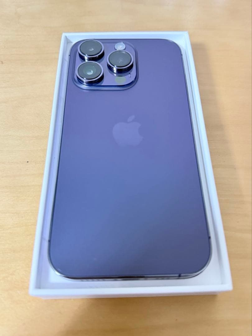 美品 iPhone14Pro 256GB 本体 ディープパープル