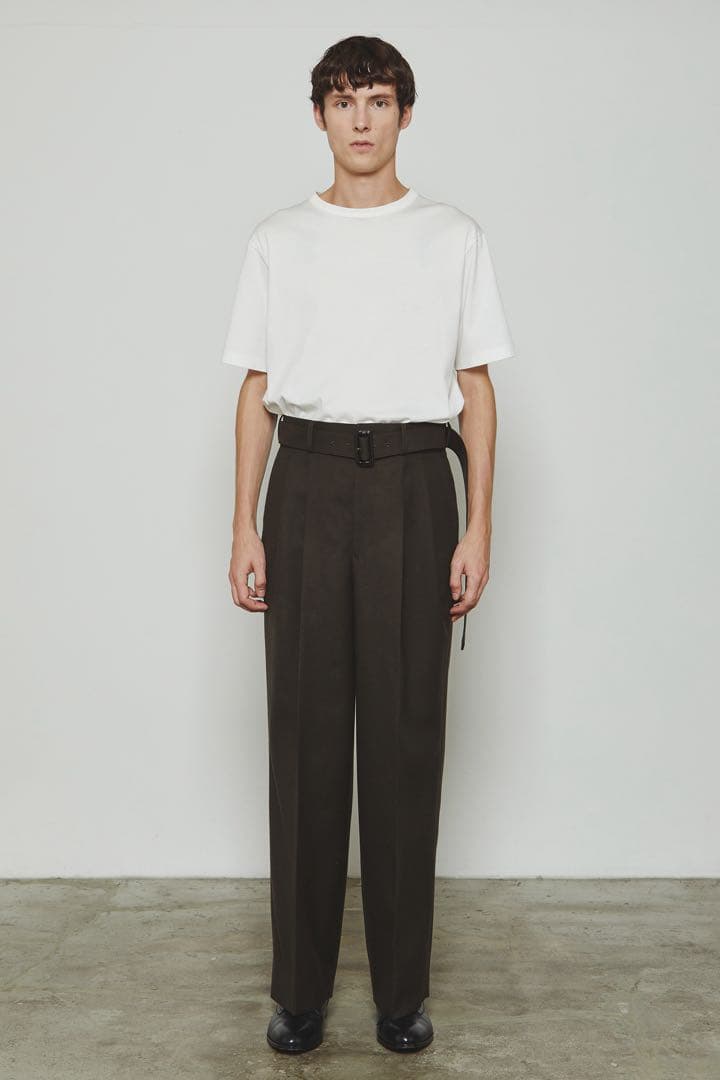 新品THE RERACS25AW THE SLACKS BELTED 2TUCK