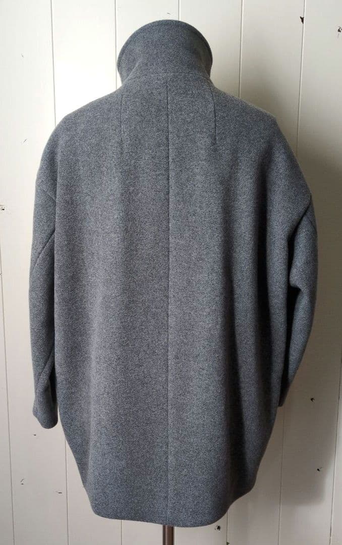 アンクレイヴ uncrave 美品 プルーフ メルトン Pコート 撥水 グレー