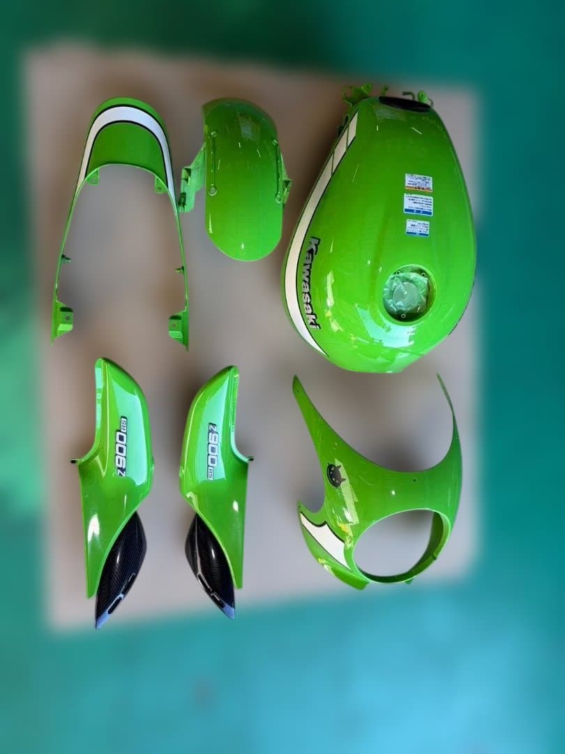 mハートtopZ900RS　cafe　ライムグリーン　外装セット