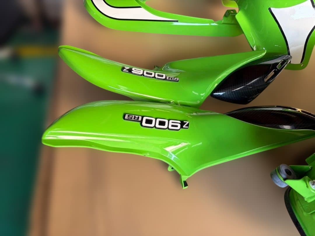 mハートtopZ900RS　cafe　ライムグリーン　外装セット