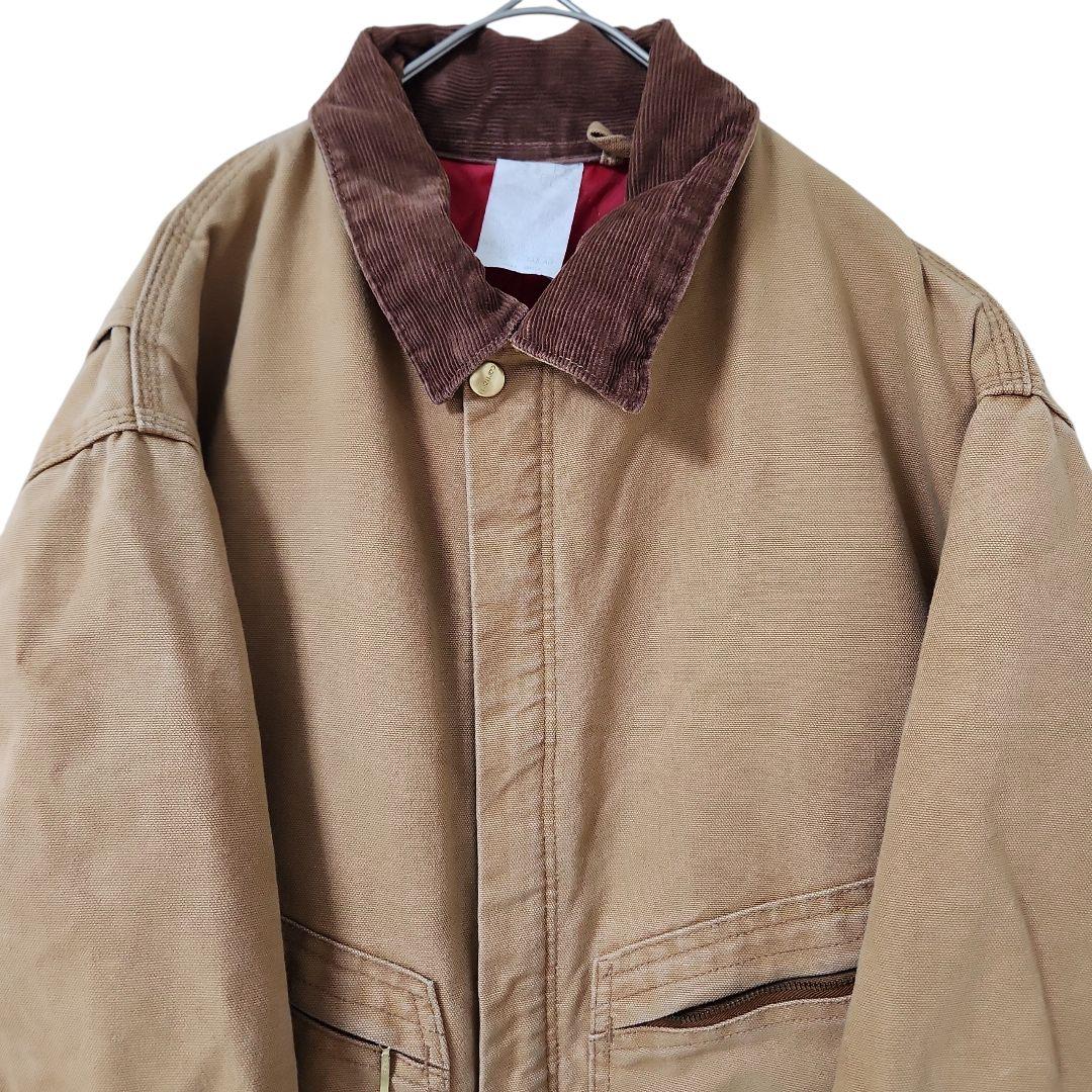 ☆nqnq☆Carhartt ダック 長袖つなぎ 中綿 ワンポイント