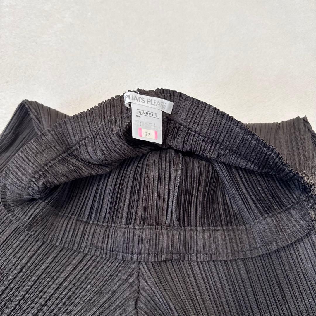 極美品✨PLEATS PLEASE XXLプリーツ　ワイドパンツ　ブラウン　膝丈