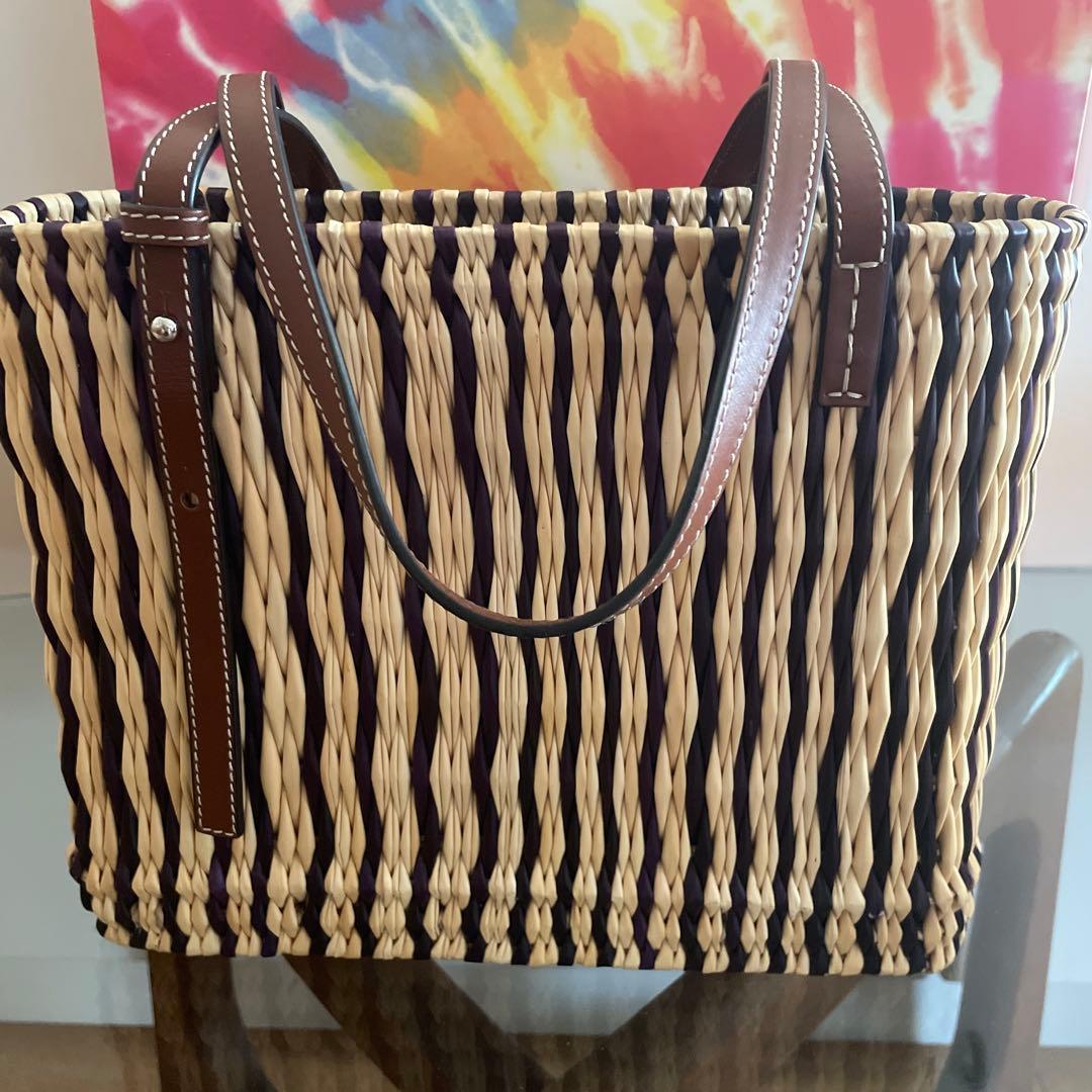 LOEWE☆かごバッグ☆パウラズイビザ☆スクエアバスケットバッグ☆スモール