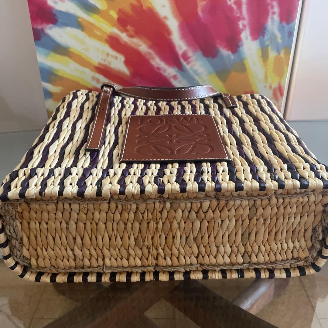 LOEWE☆かごバッグ☆パウラズイビザ☆スクエアバスケットバッグ☆スモール