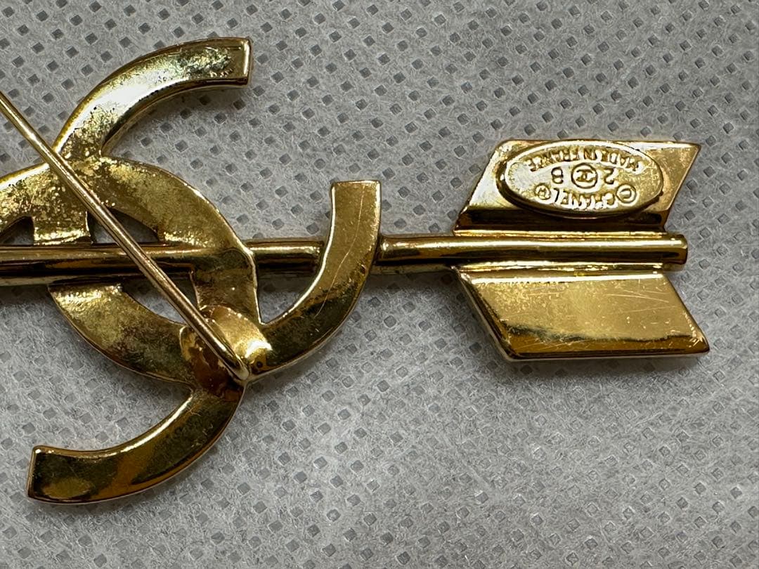 CHANEL シャネル　ココマーク　アローピンブローチ　ゴールド　ヴィンテージ