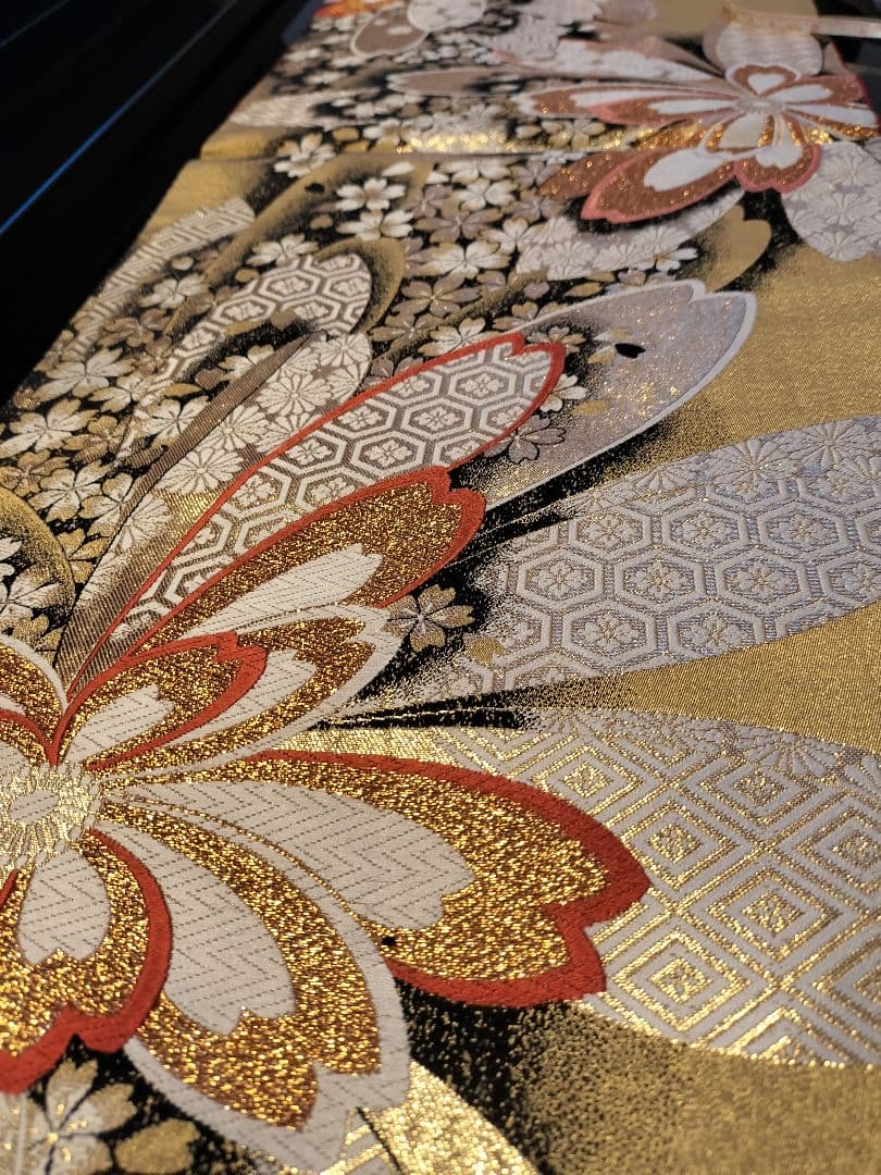 とのちゃんのママA728高級‼️ひな祭り‼️袋帯テーブルランナー2m