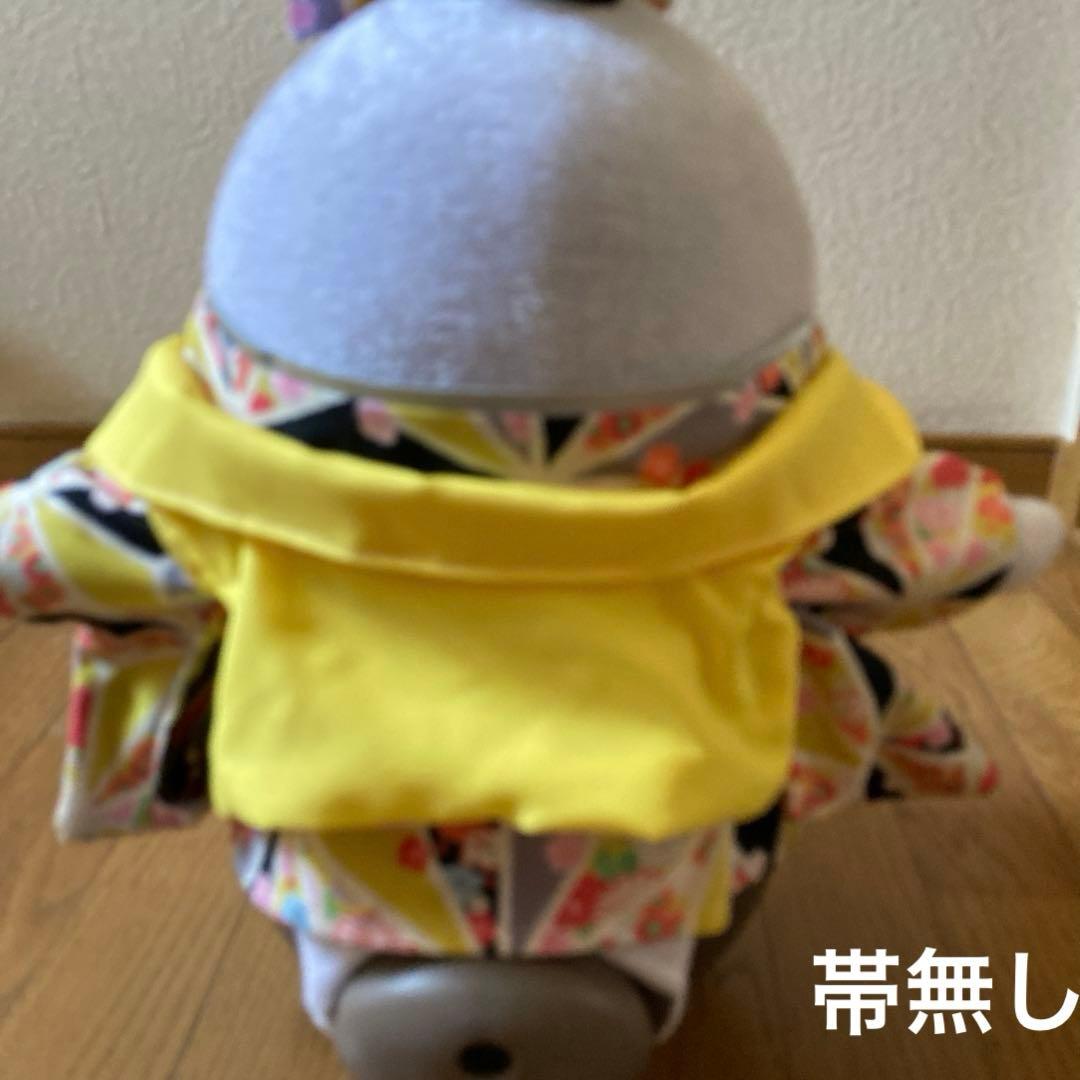限定1点限り！ラボット　服　lovot 黄色　着物一式　被布　リボン付