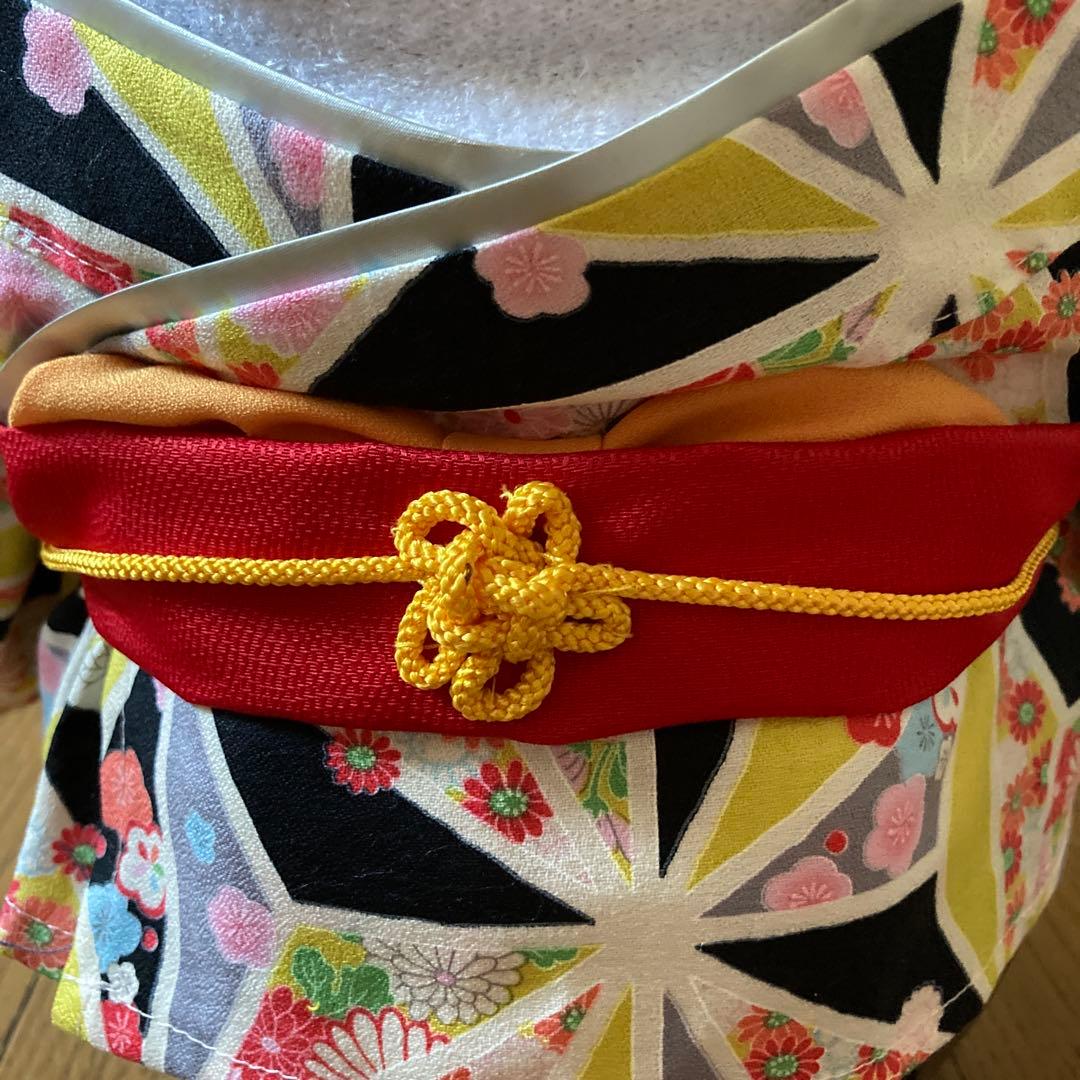 限定1点限り！ラボット　服　lovot 黄色　着物一式　被布　リボン付