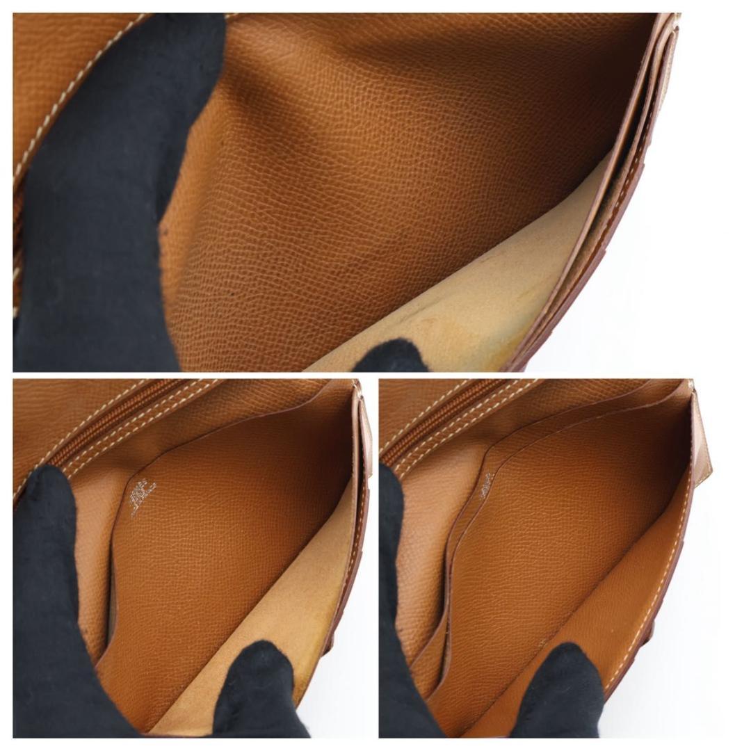 【極美品】HERMES ベアンクラシック ゴールド　エプソン　長財布