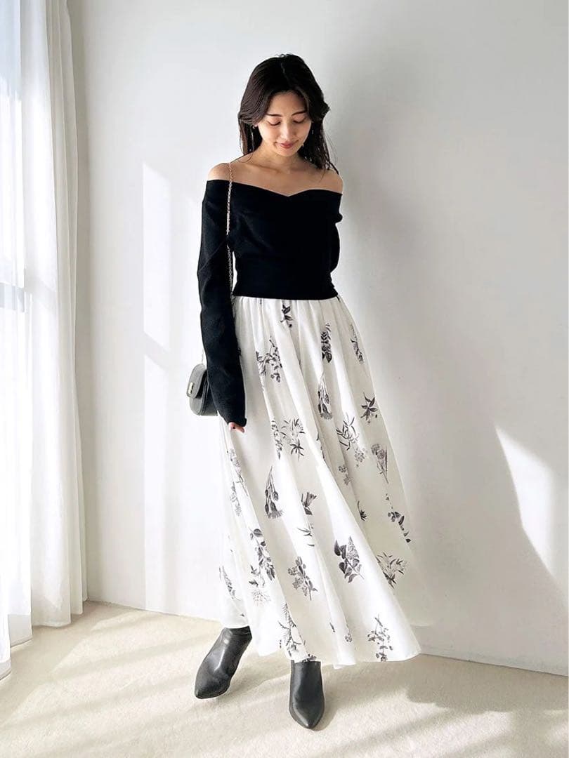 snidel ニットドッキングワンピース