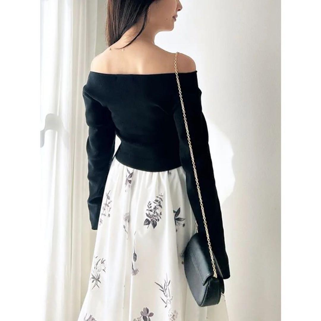 snidel ニットドッキングワンピース