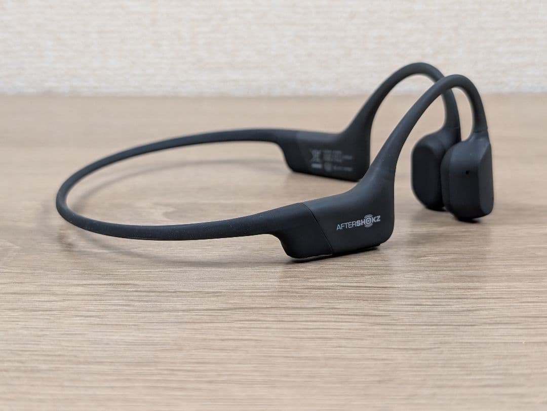 美品・動作良好 SHOKZ AEROPEX 骨伝導イヤホン AS801 ブラック