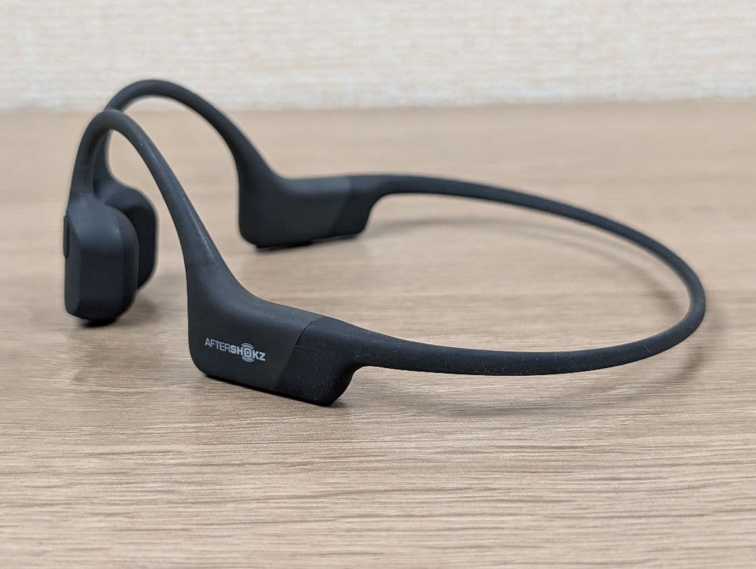 美品・動作良好 SHOKZ AEROPEX 骨伝導イヤホン AS801 ブラック