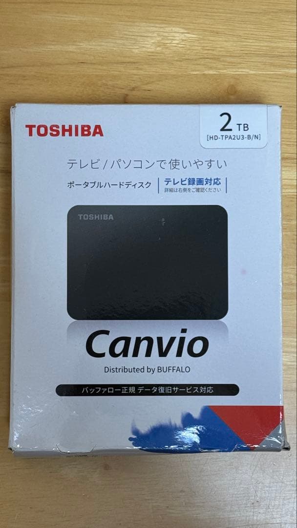 TOSHIBA Canvio 2TB 外付けハードディスク