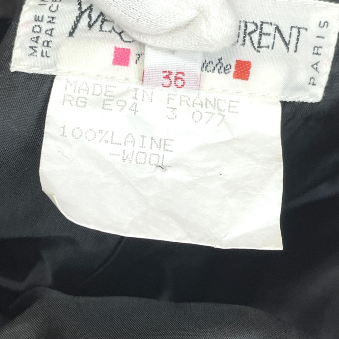 中古美品　イヴサンローランリヴゴーシュ　レディース　ジャケット　36　黒