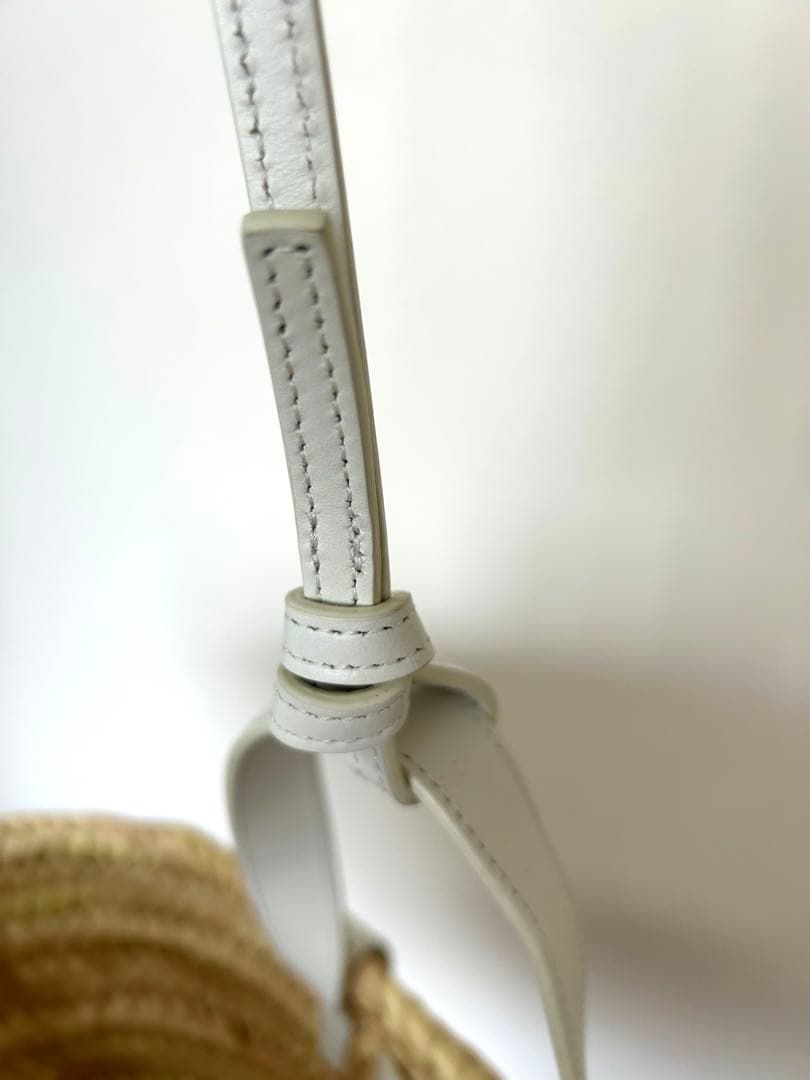 【美品】CELINE セリーヌ クラシック パニエ　かごバッグ　ホワイト