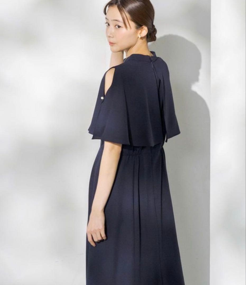 ✴︎formforma別注レースパンツ付きレイヤードドレス　ネイビー