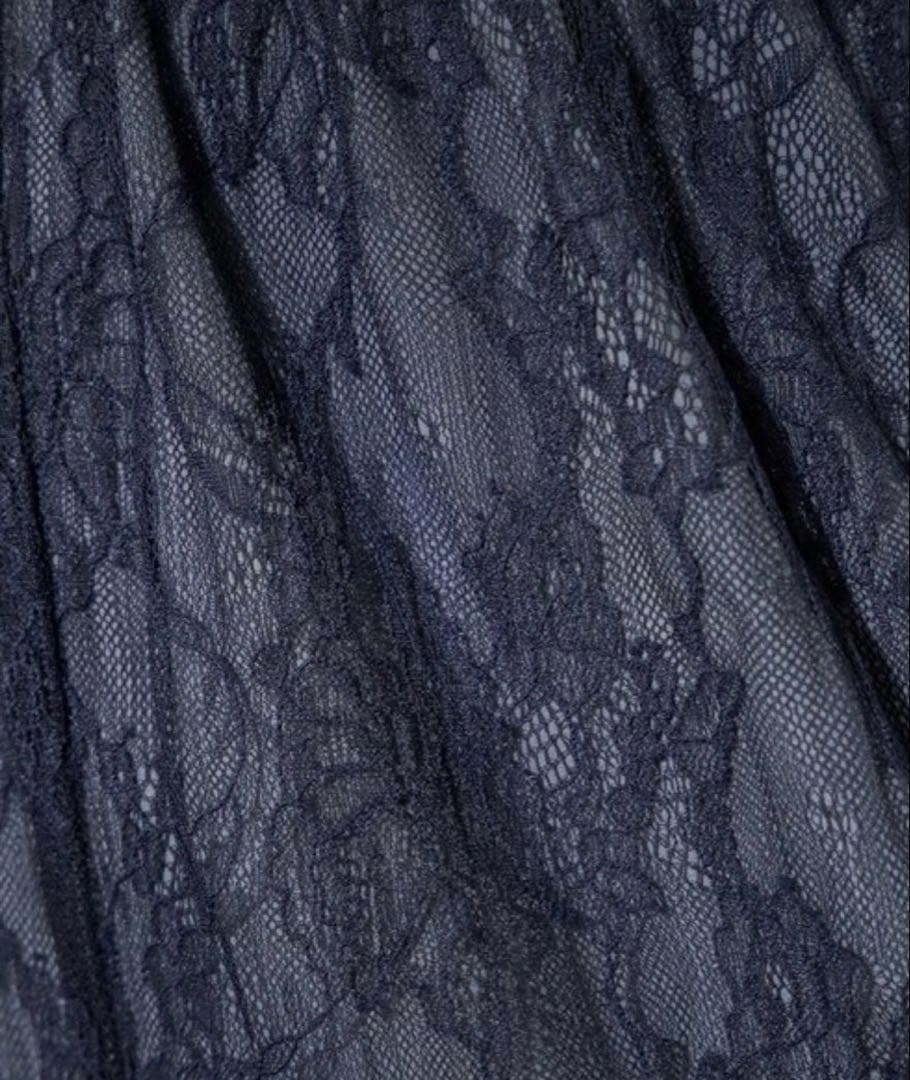 ✴︎formforma別注レースパンツ付きレイヤードドレス　ネイビー