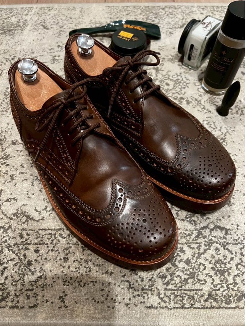 希少ブダペスト製 ハインリッヒディンケラッカーRIOフルブローグC DC7.5