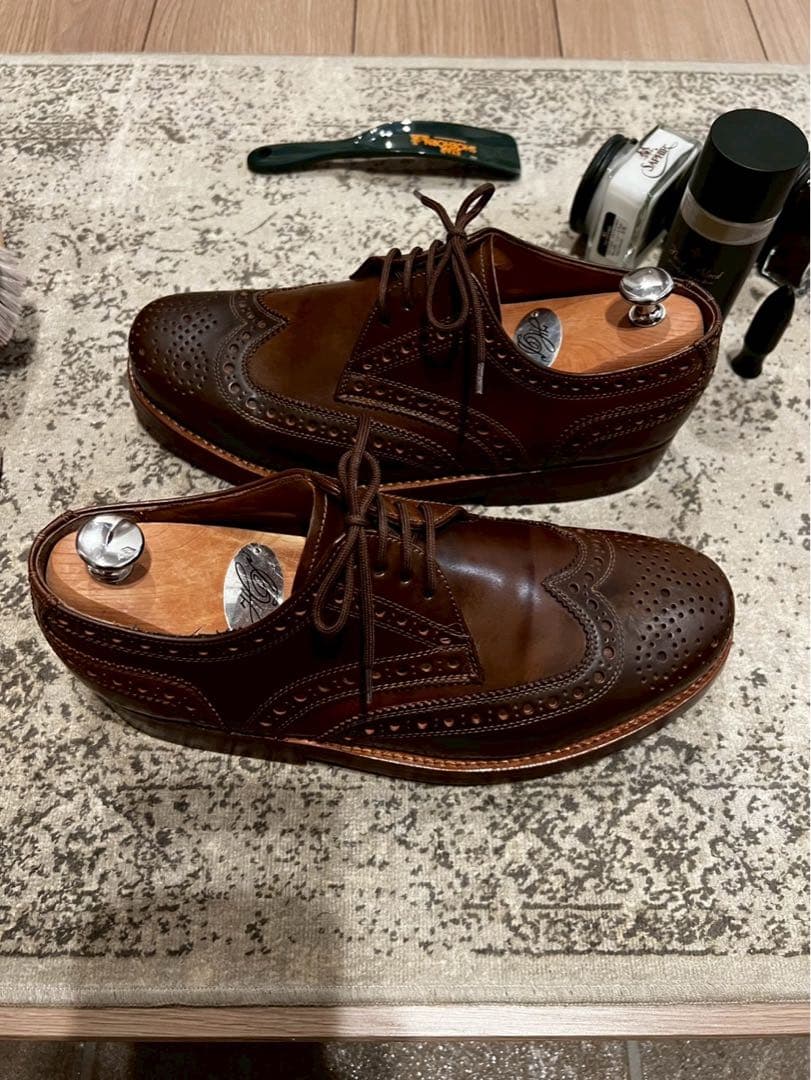 希少ブダペスト製 ハインリッヒディンケラッカーRIOフルブローグC DC7.5