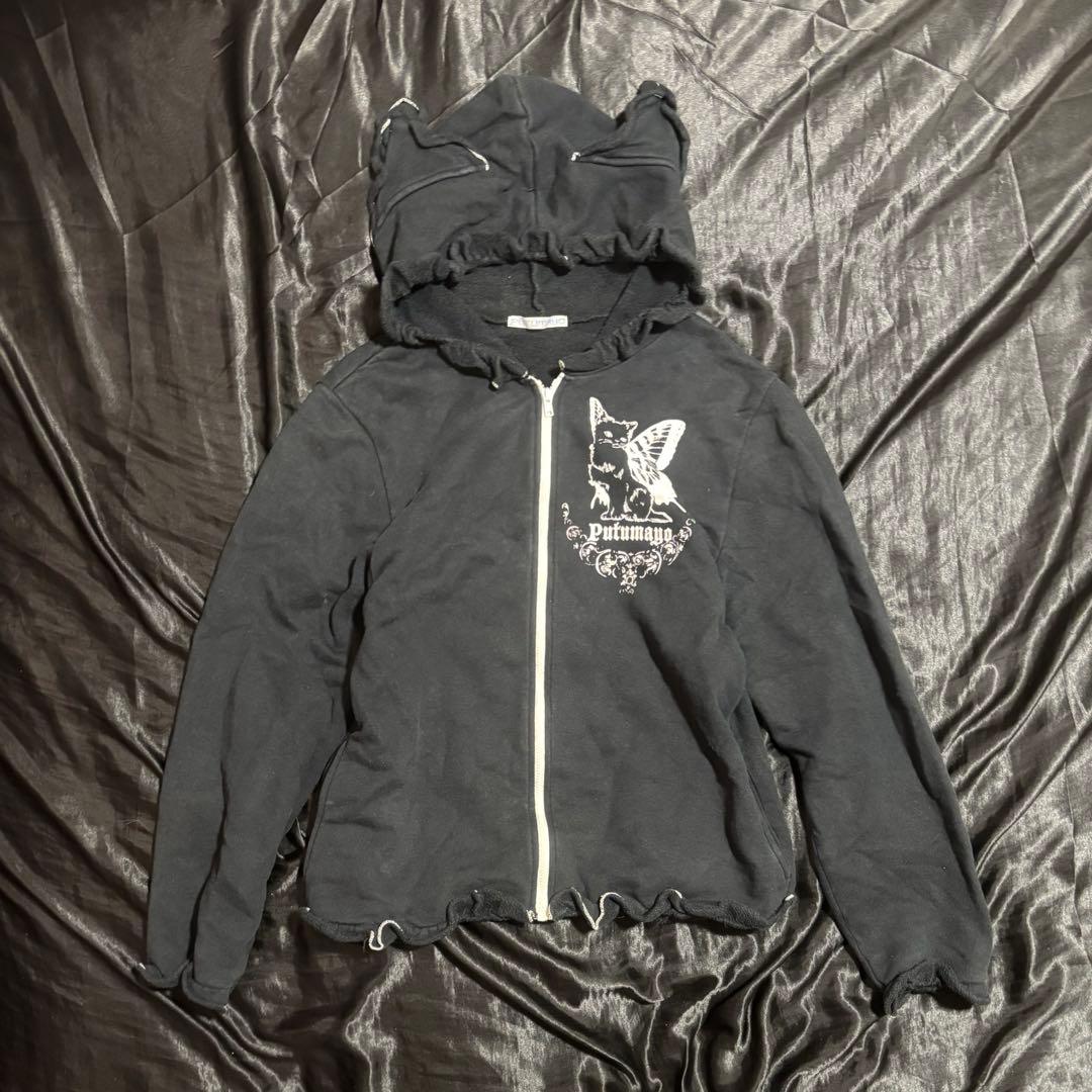 00s PUTUMAYO 猫耳 パーカー Y2K サブカル フリル