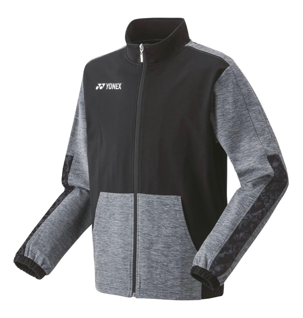 YONEX ニットウォームアップシャツ L 黒/グレー　50137
